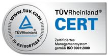 Пройдена сертификация TUV